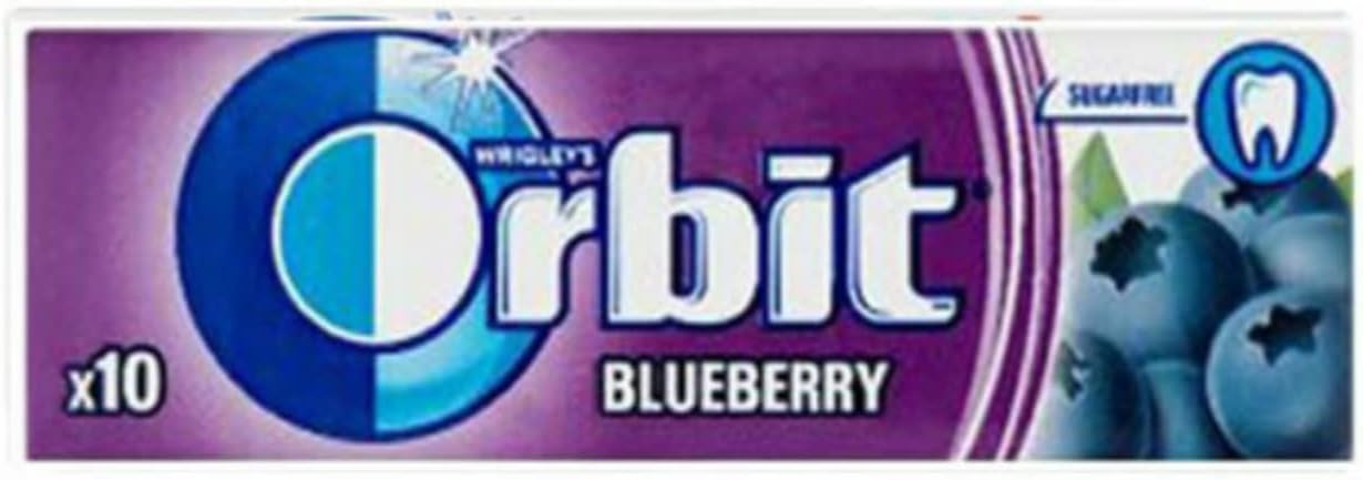 Orbit Chicles Sabor Blueberry - Sin Azúcar - Afrutado, Intenso y de Larga Duración - formato Gragea (30 x 10 chicles)