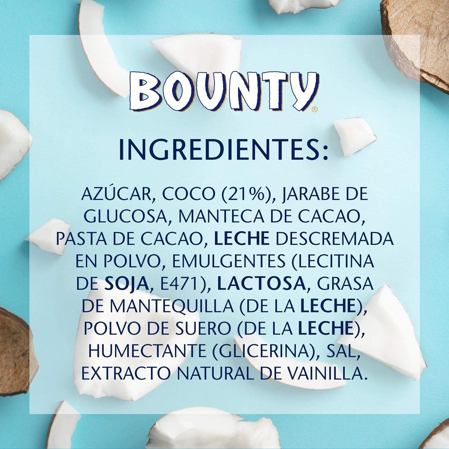 BOUNTY 24x57gr - Chocolatina Rellena de Coco - Caja de 24 Unidades