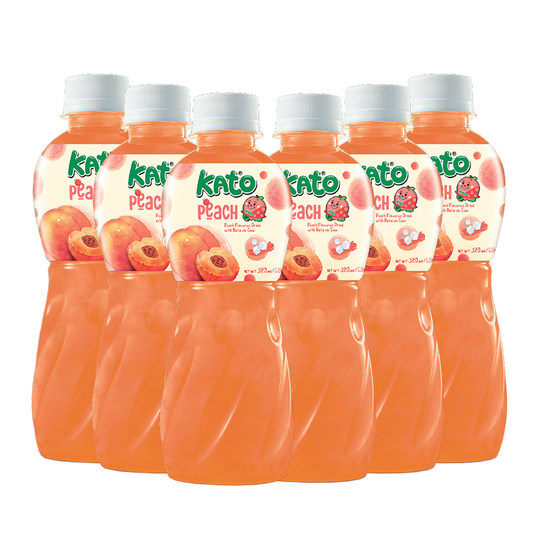 (KATO) BEBIDA DE MELOCOTÓN CON GEL DE COCO 320ML