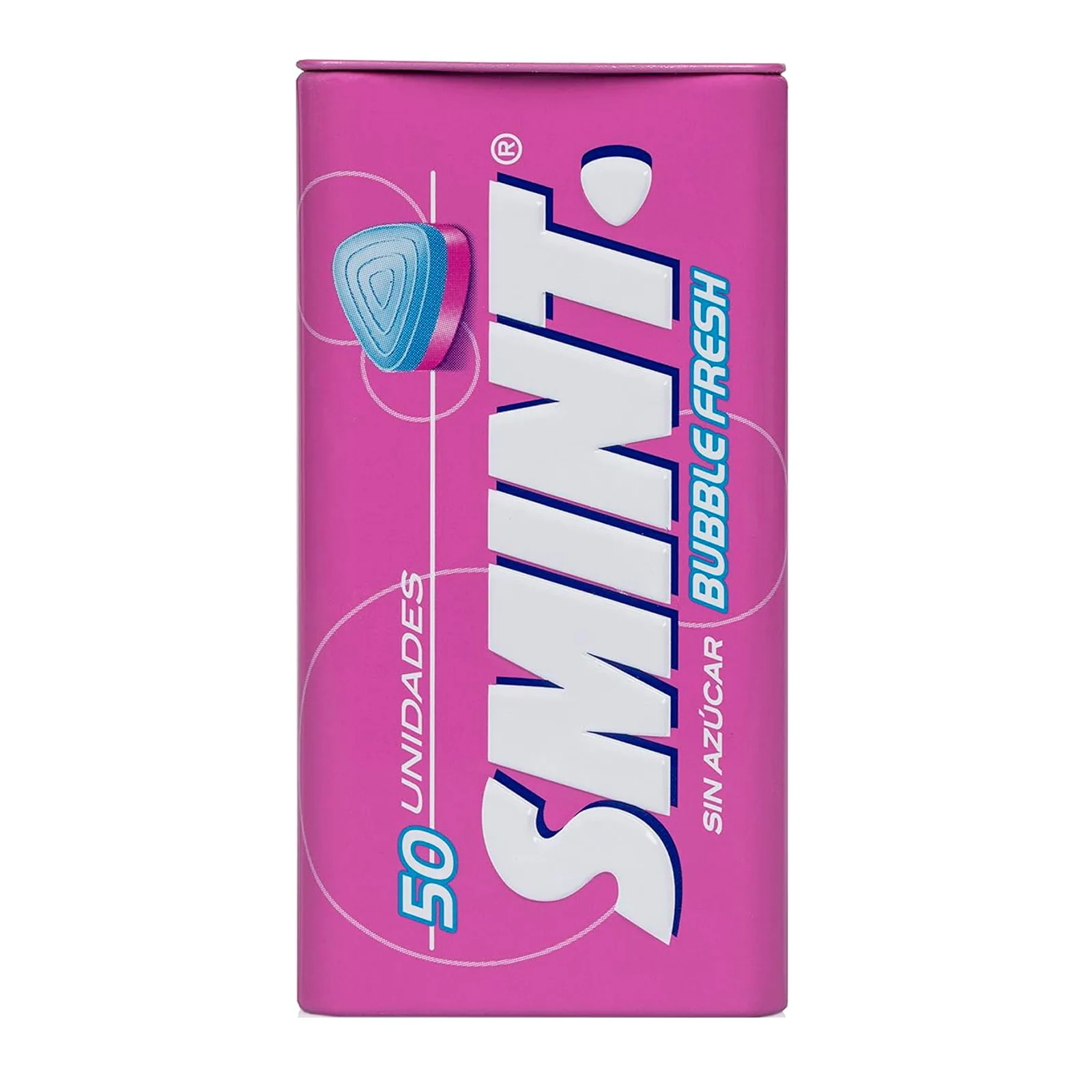 Smint Tin Bubblefresh, Caramelo Comprimido Sin Azúcar - 12 unidades de 35 gr. (Total 420 gr.)