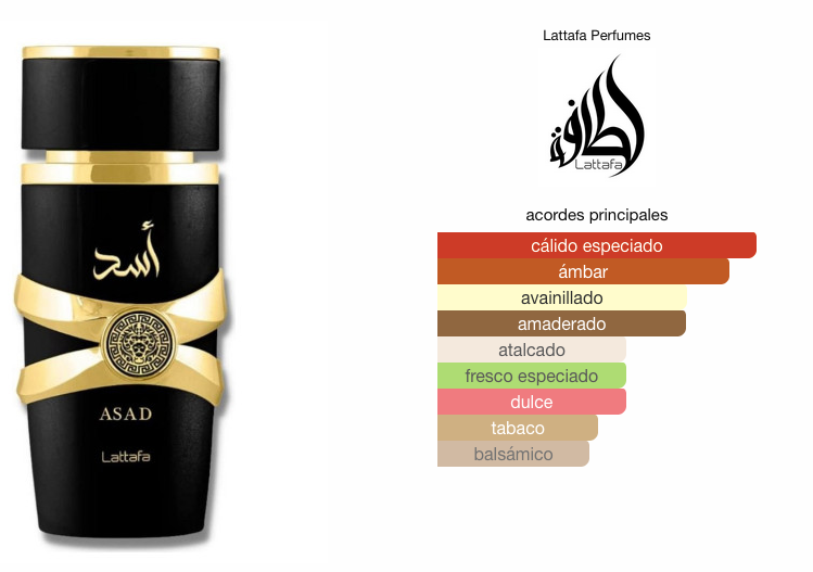 ASAD LATTAFA 100 ML - YARA hombre Lattafa- Eau de Parfum Made in Dubai Lattafa Perfume hombre Hombre Lattafa Perfume