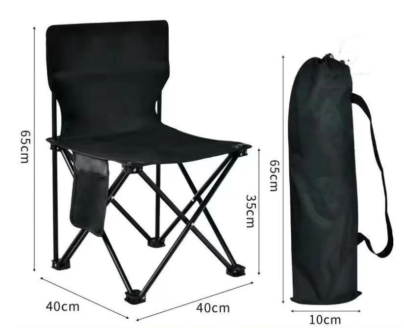 Cadeira de praia dobrável com capa, CADEIRA CAMPISMO, Estrutura em aço resistente, Assento em lona impermeável, Ideal para praia ou campismo, Pesca, Estrutura em aço,