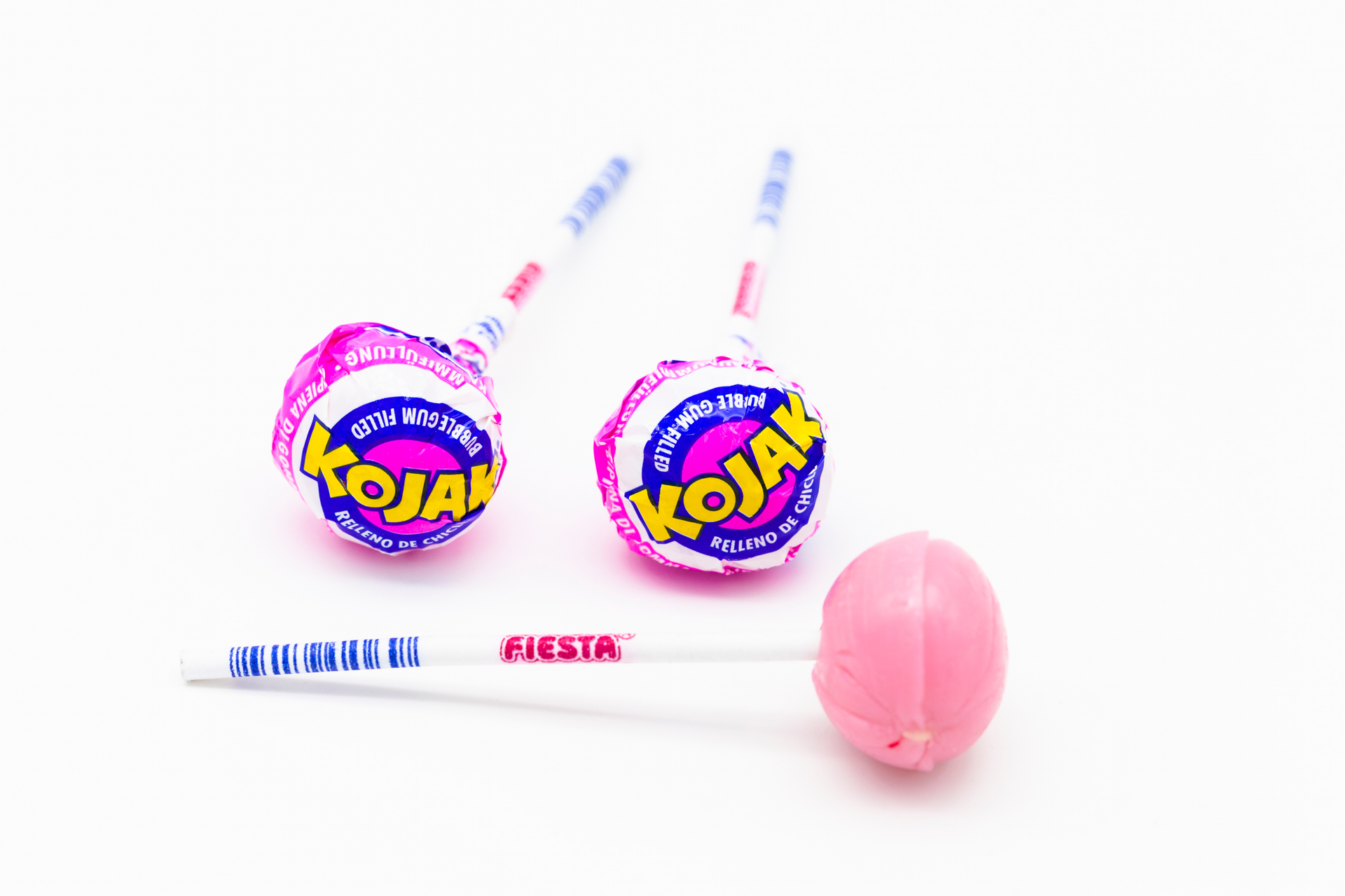Fiesta CHUPA CHUPS KOJAK HELADO Clásicos con Chicle y Sabor, 100 Unidades
