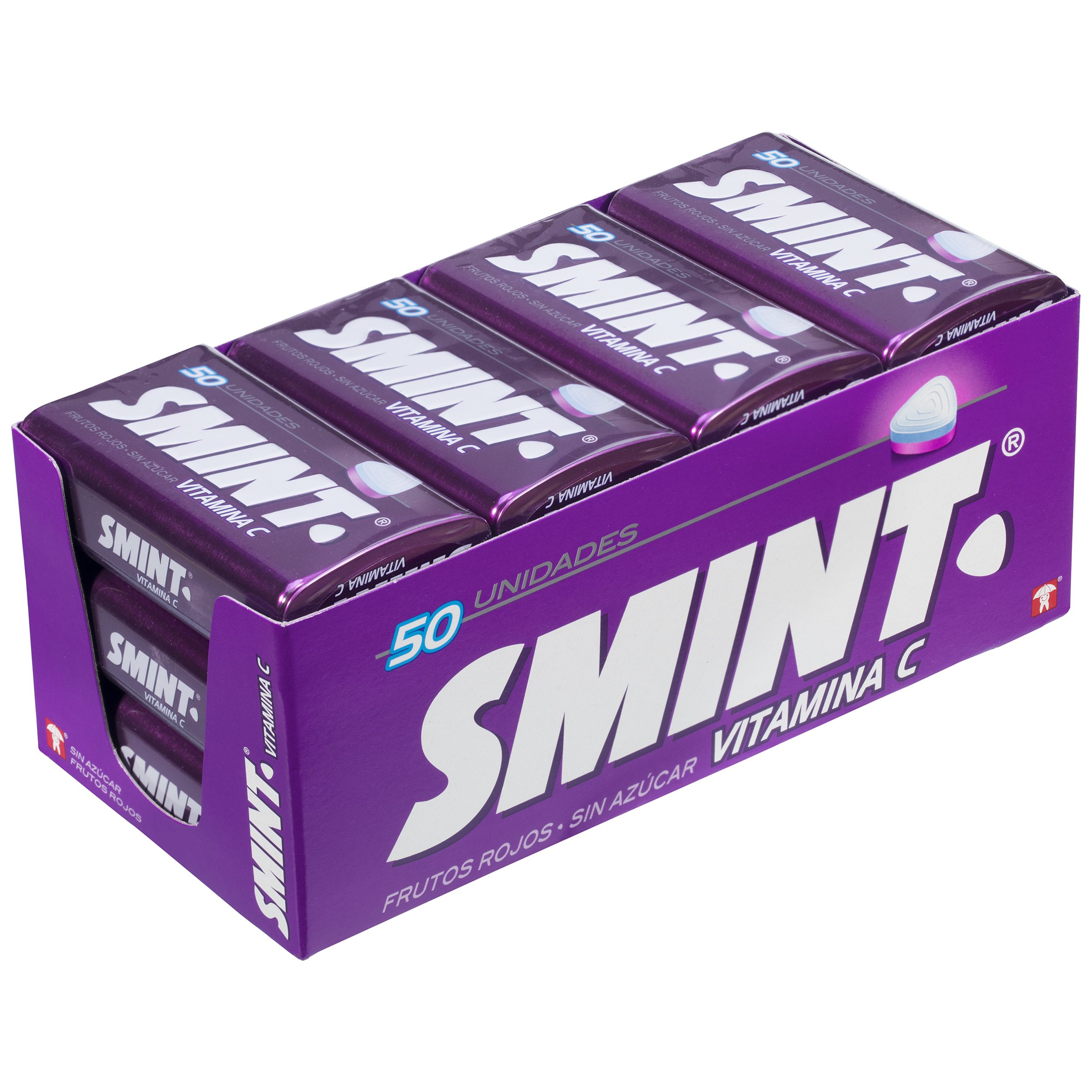 Smint Tin Fresa/ Limón/menta/Hierbabuena / Bubblefresh/vitamina-c  12 unidades de 35 g