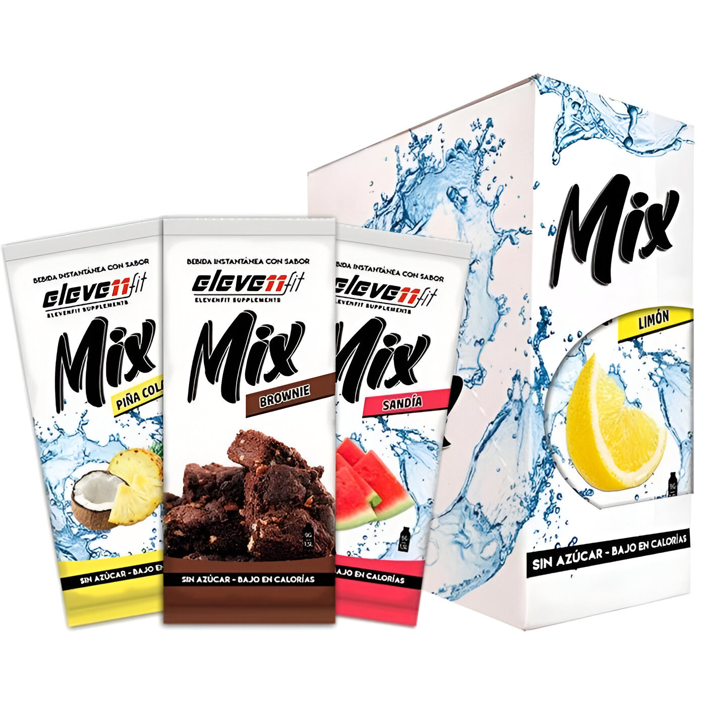 Mistura de sobremesas 24x Sabor a Pó (24X9G) - ElevenFit Sem açúcar Sem calorias Para preparar deliciosas sobremesas Fácil de preparar Mistura de bebidas
