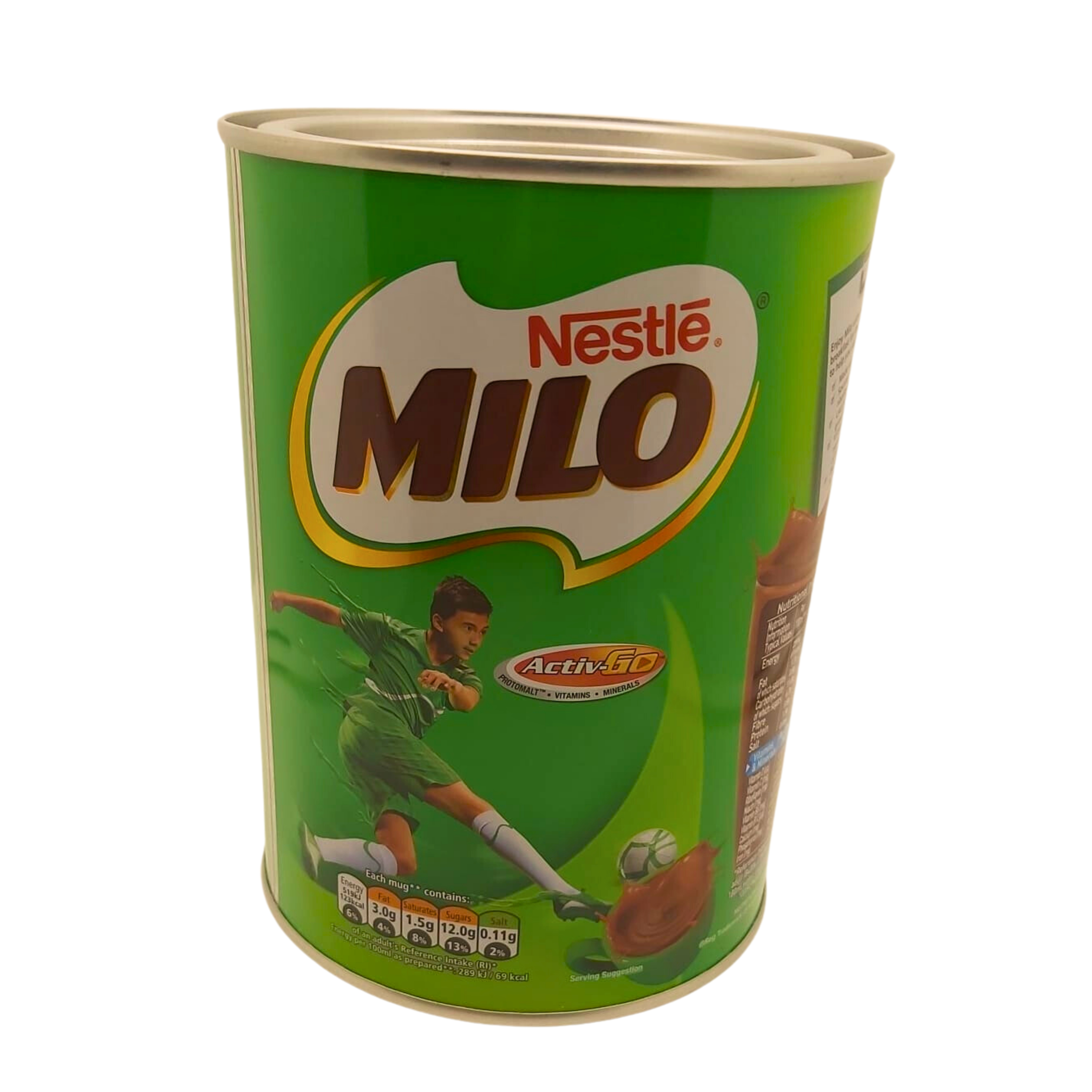 2 bottles de Nestlé Milo Active Go 400g - Bebida de Malta en Polvo con Sabor a Chocolate