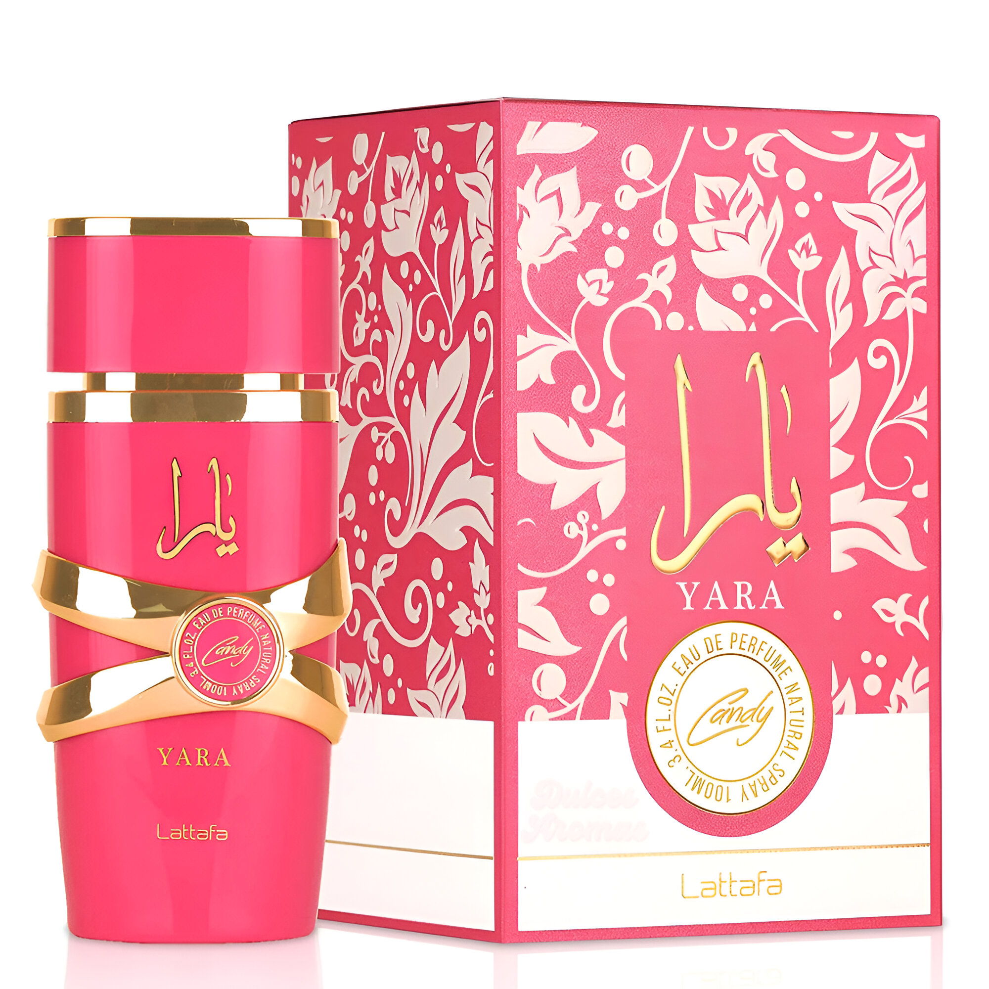 Yara Candy de Lattafa Perfume arabe Mujer Divertido Goloso Dulce con Sello Lattafa Dubái - 100ml