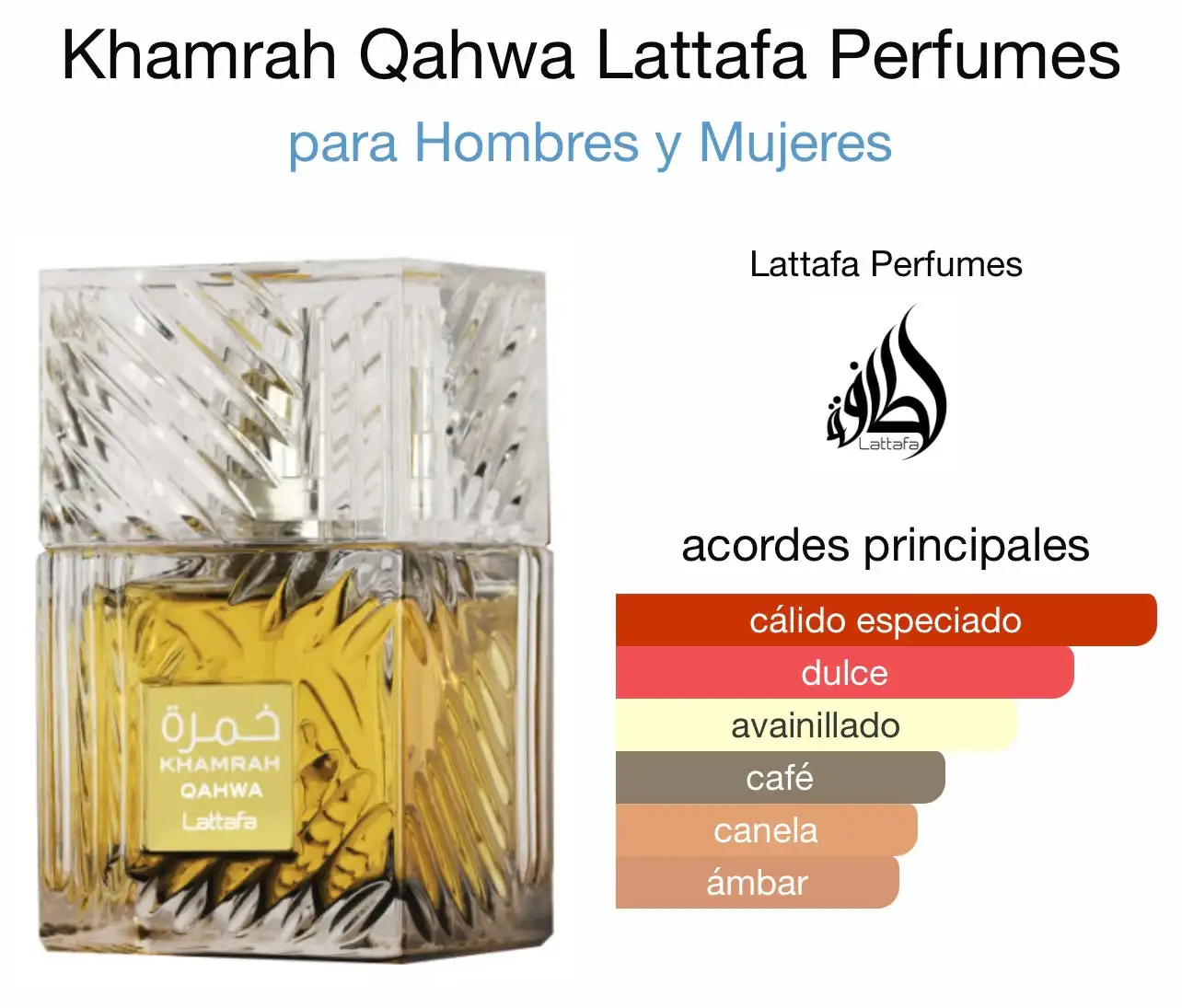 Khamrah Qahwa Lattafa Lattafa Perfumes mujer y hombre Hombre Mujer Perfume