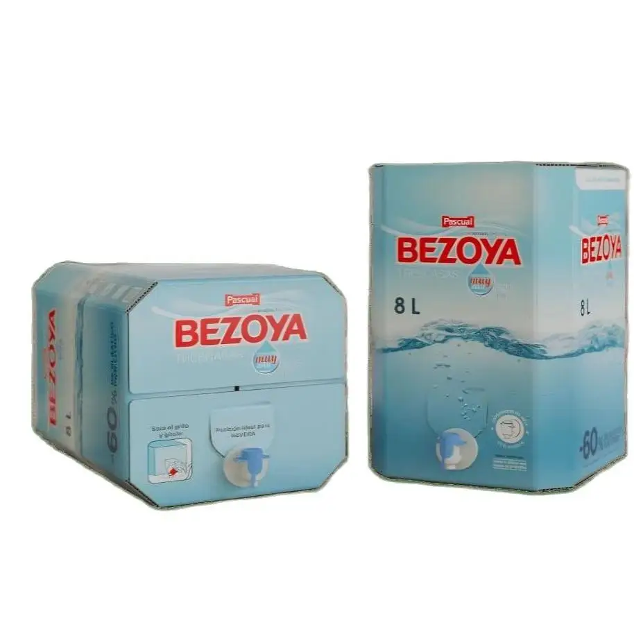Bezoya Agua Mineral Natural con Grifo Dispensador, 8L (2 Pack) Total 16 Litros
