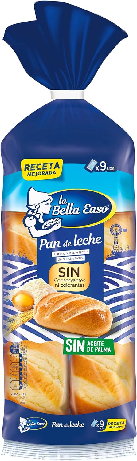 Pan de Leche La Bella Easo, 10 uds, 350 gr