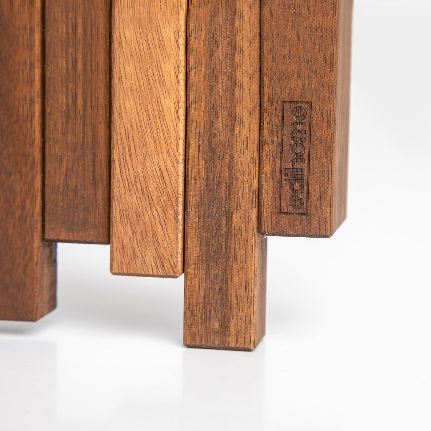 Edihome, Perchero de pared de madera, 5 ganchos, madera de acacia 100% natural