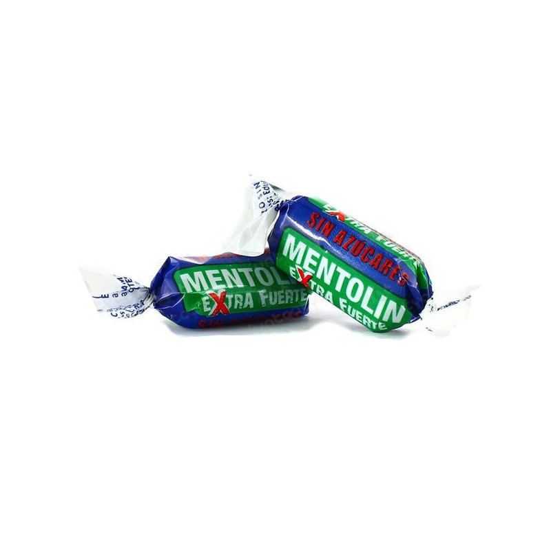 CARAMELOS MENTOLIN MENTA EXTRA FUERTE SIN AZUCAR BOLSA 1KG.