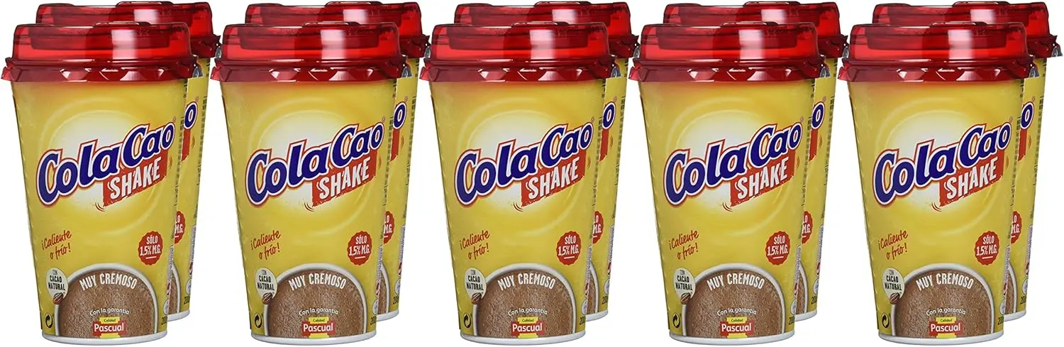 COLA CAO SHAKE 200ML. 10 unidades bandeja de 200 ml de 10 copos de cola-Cao Shake