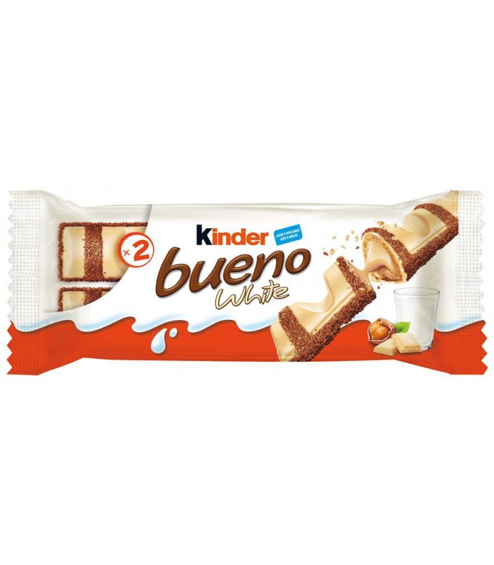 Kinder Bueno White - Caja 15 unidades x 2 Barritas - Kinder Bueno Blanco