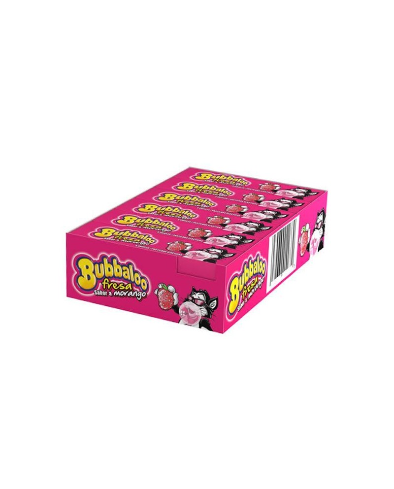 Chicle BUBBALOO - SABOR FRESA - CAJA 38gr x 18 UNIDADES
