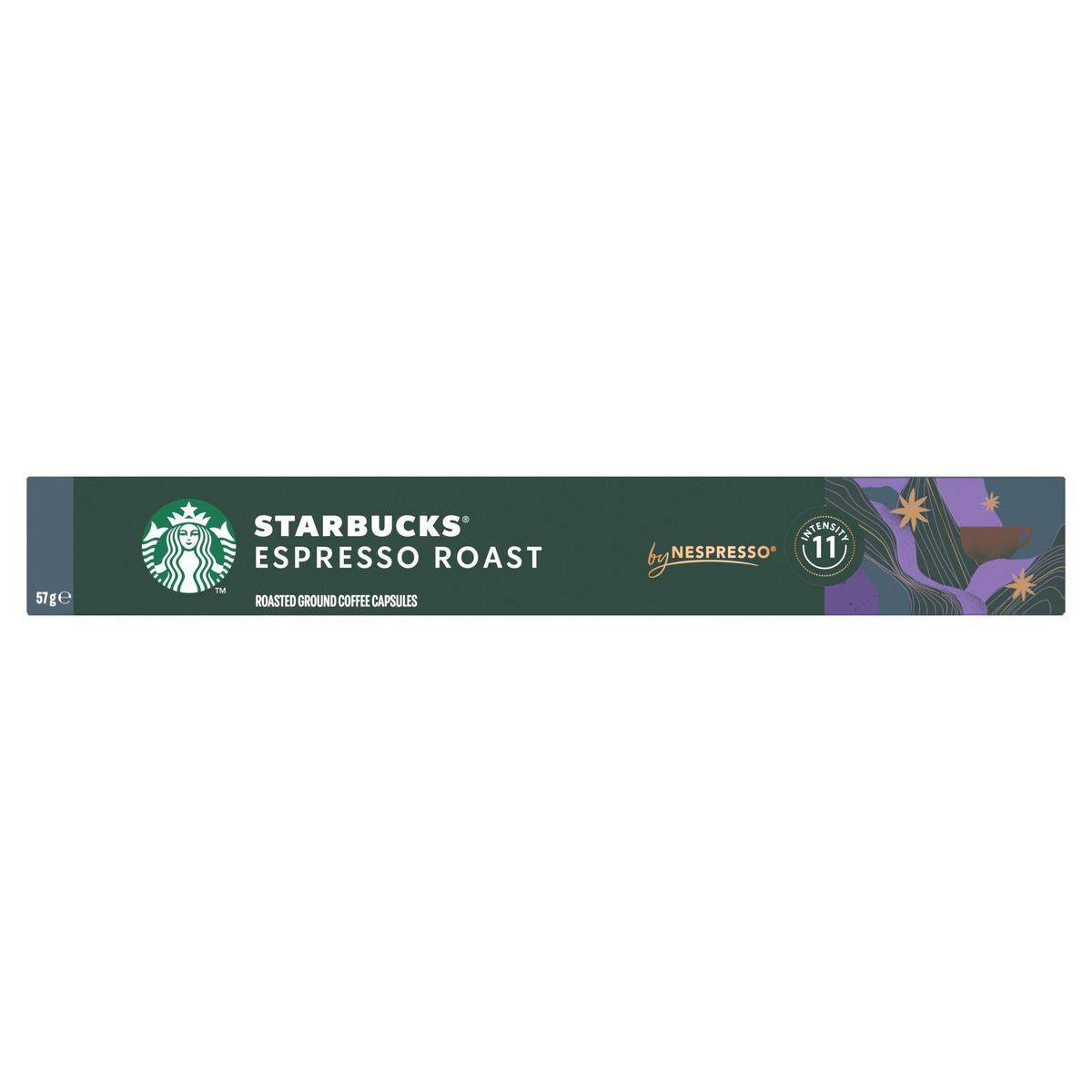 STARBUCKS by NESPRESSO - Espresso Roast - Tueste Intenso, intensidad 11 - 12x10caps (120 cápsulas)