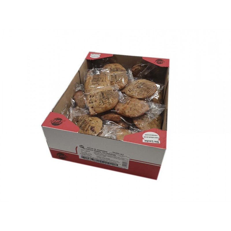 Torta Arandanos Sin Azucar - Sin Lactosa Laly - Caja 2 Kilos - 21 Unidades - Sin Leche