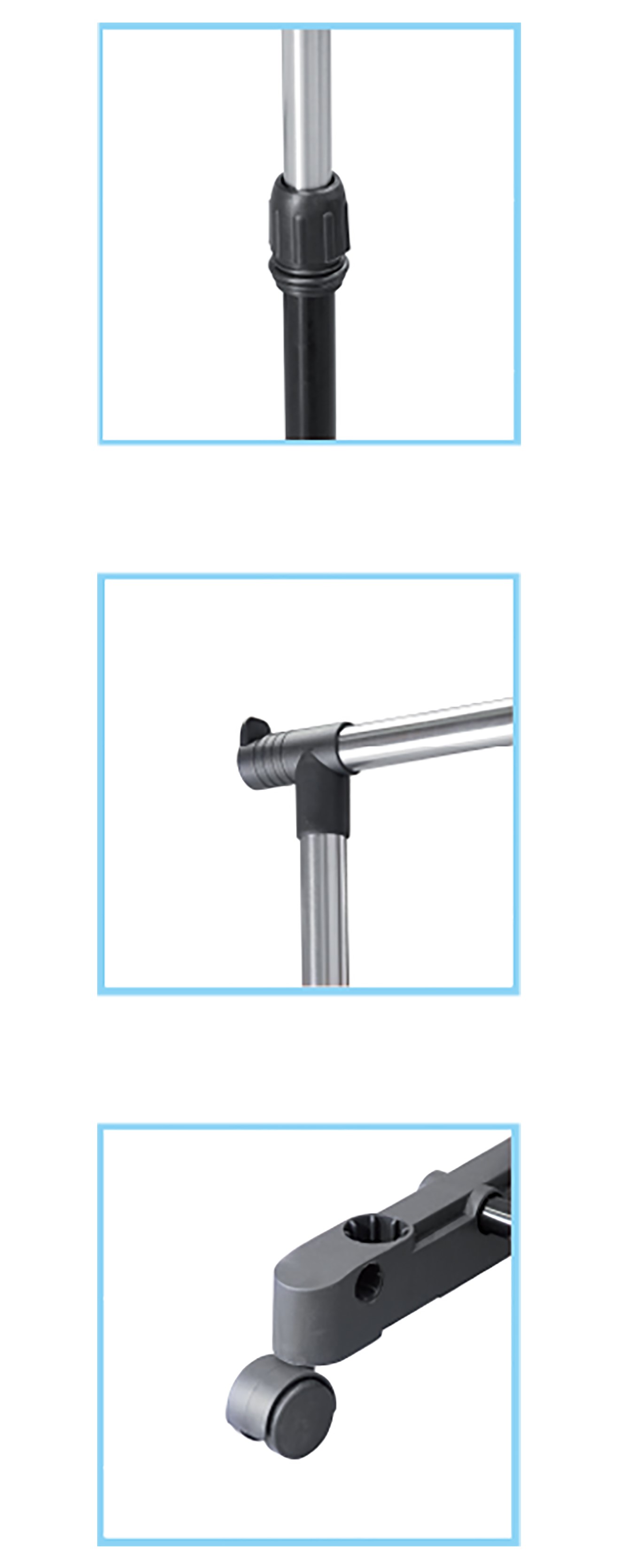 GREATOOL Perchero Burro Ajustable de Metal con Ruedas,145x42x70cm, Burro Extensible para Ropa,Organizador para Dormitorio, Entrada, Pasillo