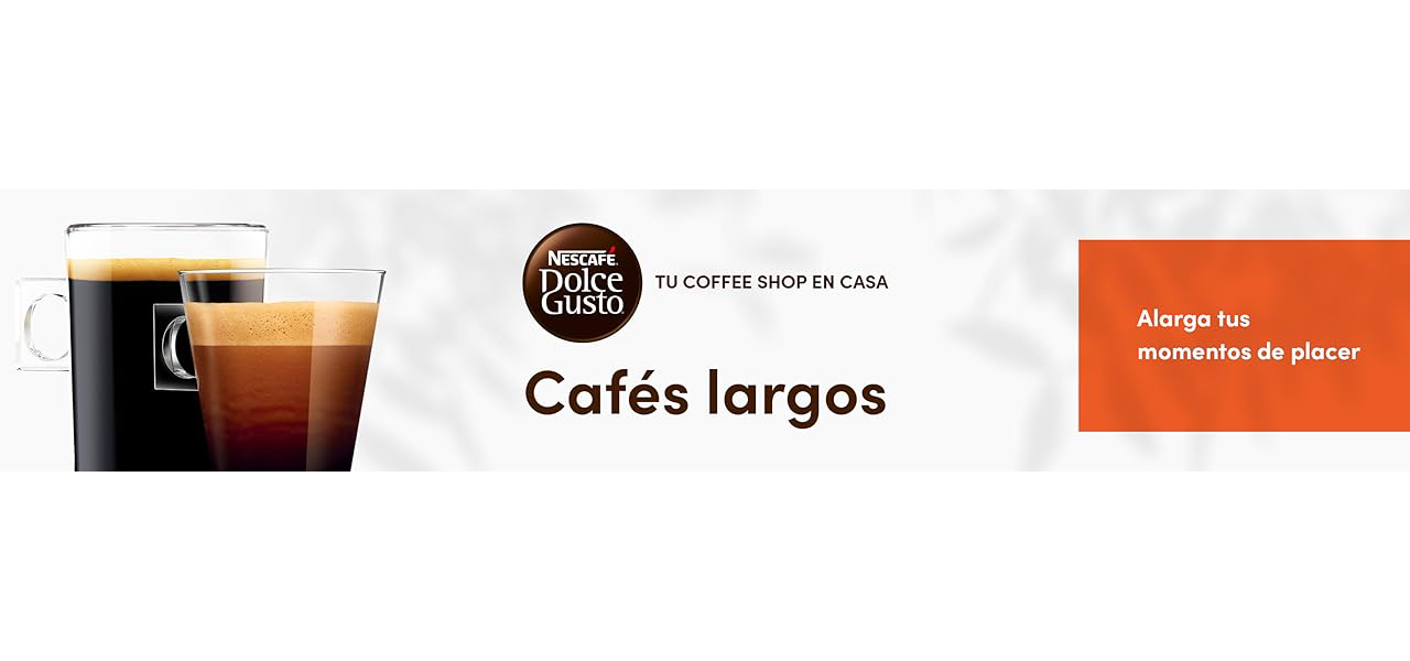 Nescafé Dolce Gusto LUNGO, Pack de 3 x 16 Cápsulas - Total: 48 Cápsulas de Café lungo, alarga tu momento de placer.