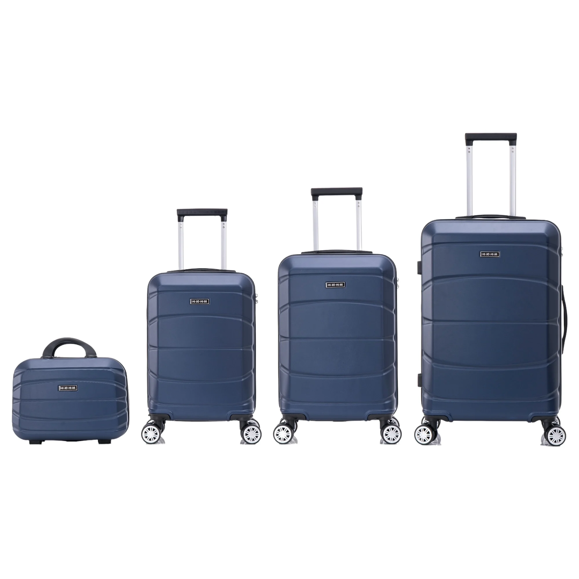 Conjunto elegante de mala de viagem: concha leve em PP, fechadura numérica, 4 rodas giratórias 360 ° Conjunto de mala com pega telescópica em alumínio, carrinho, mala de cabine (6999 M4 M005 8002 8008 FLASH-8)