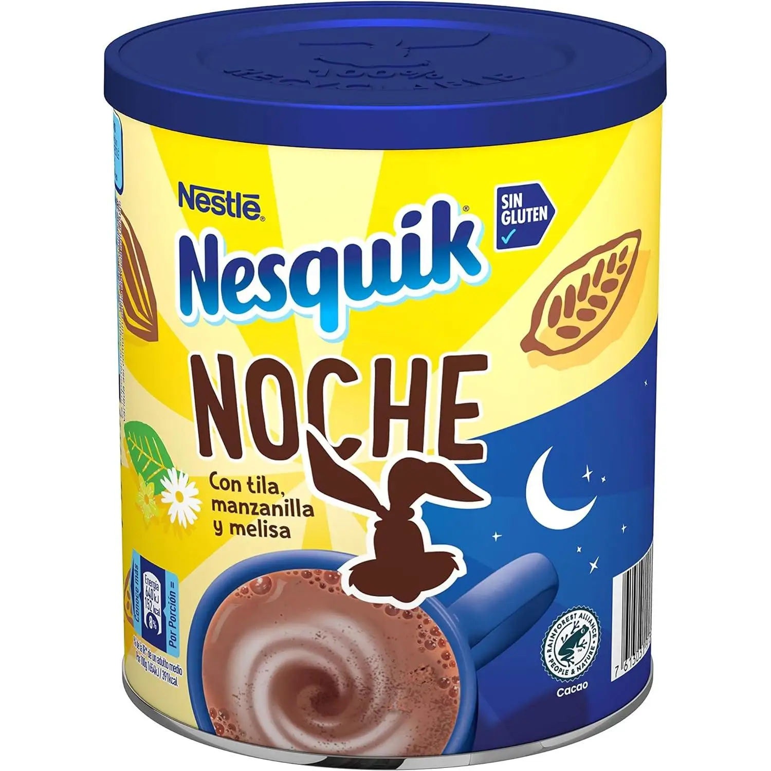 Nesquik -Noite - Cacau Solúvel Instantâneo - 400 g - Sem glúten