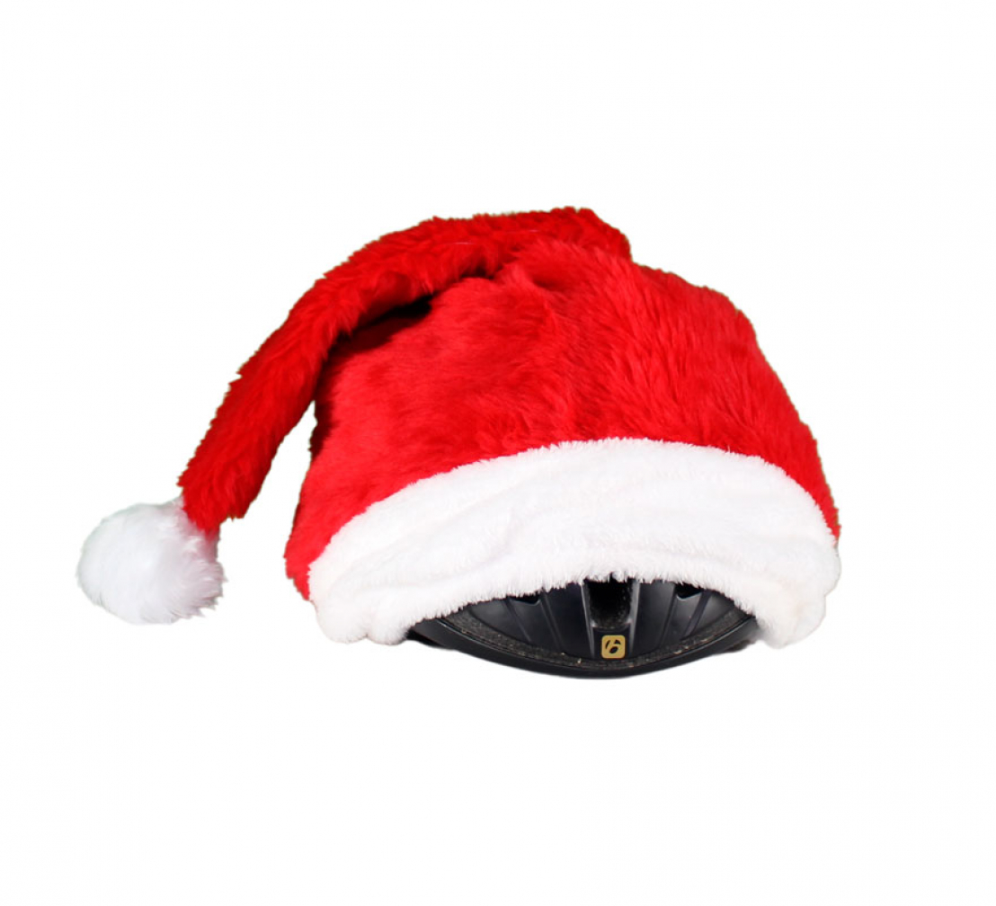 Creaciones Llopis Gorro de Papá Noel Navidad para Cascos de Bicicleta
