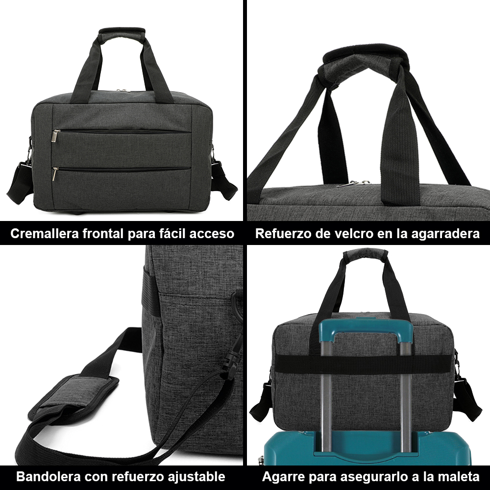 Bolsa de cabina Ryanair 40x20x25 cm 10kg equipaje de mano bolso de cabina Vueling de tela impermeable