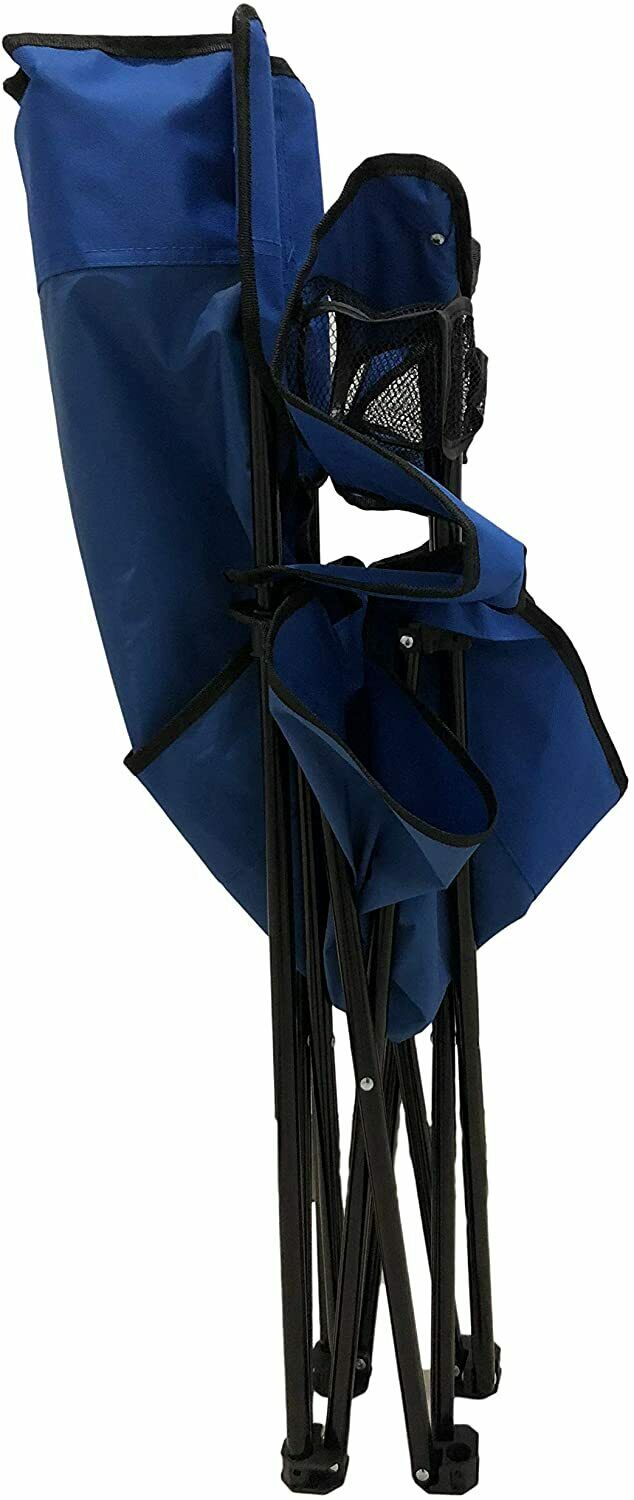 GREATOOL Silla Plegable de Camping de Acero, 50x50x80cm, Silla de Acampada Plegable, Ideal para Camping o Pesca, Estructura de Acero Resistente y Asiento de Lona Impermeable