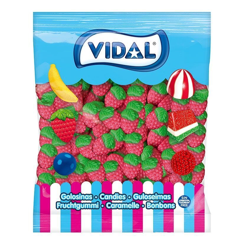 Vidal Fresas Silvestres Gominolas 1KG Sin Gluten