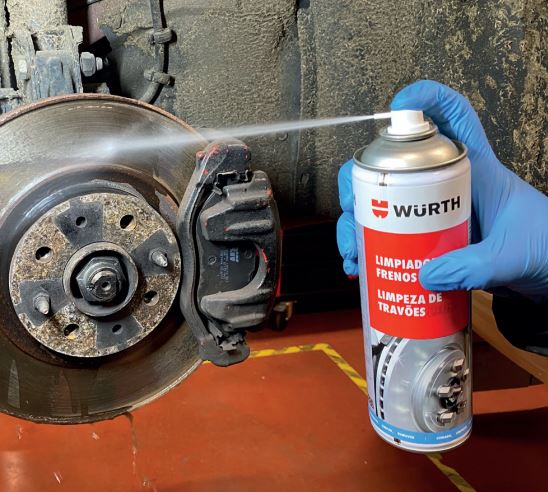 6 x  Limpiador de frenos en Spray Wurth 500 ml  (6 unidades)