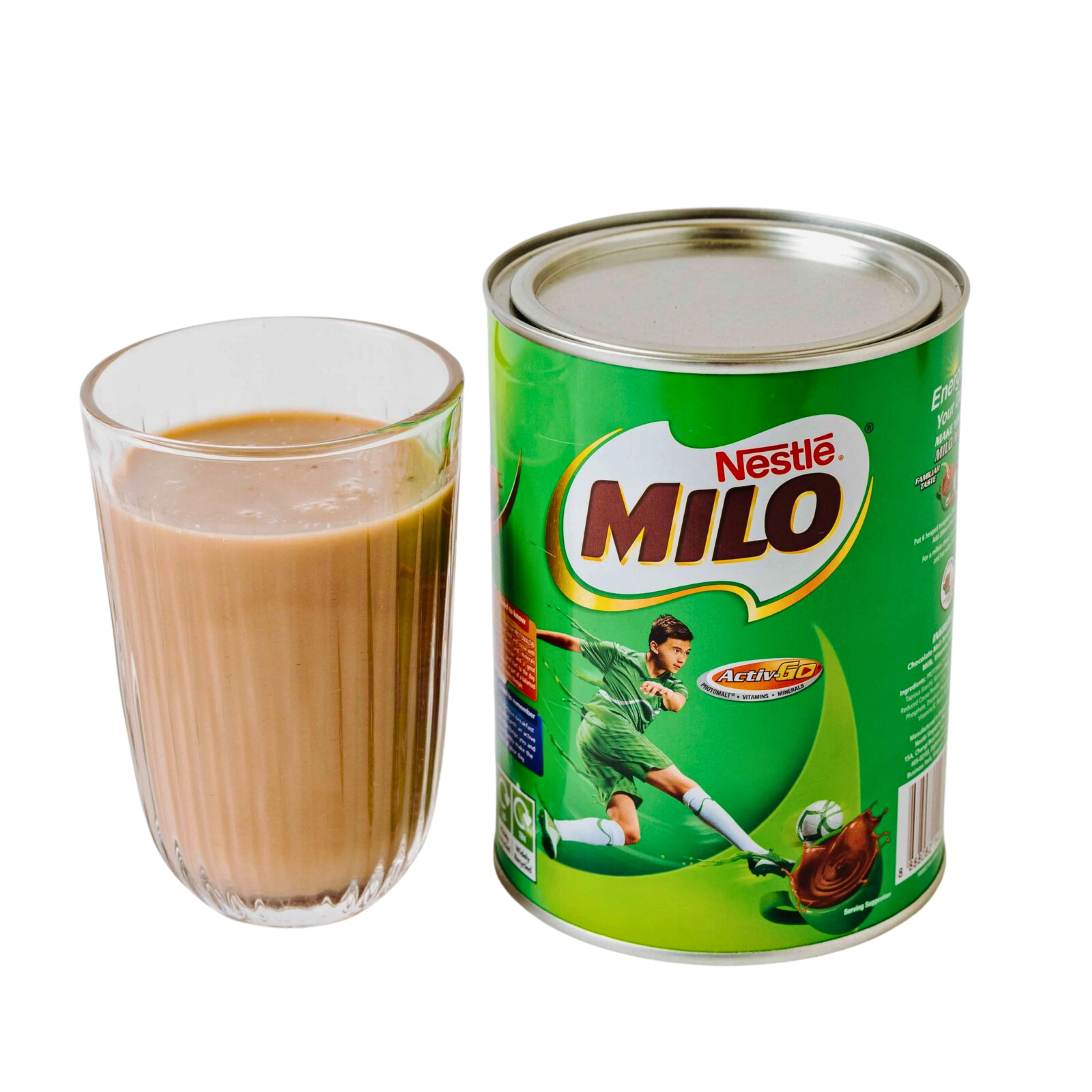 2 bottles de Nestlé Milo Active Go 400g - Bebida de Malta en Polvo con Sabor a Chocolate