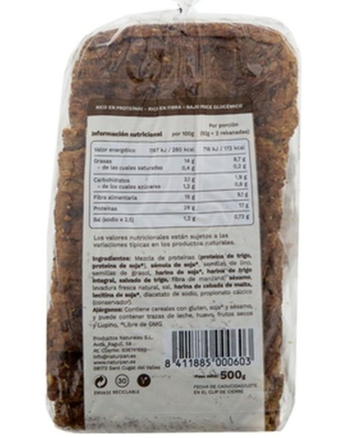 Pan Proteico Naturpan Pack 3 und  Pan de Proteina  Pan Low Carb  Pan Keto  Pan para diabeticos