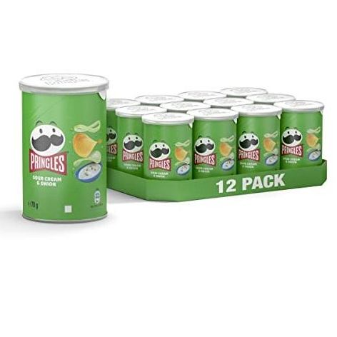 Pringles Original 12 unidades de 70g bbq  Sour Cream & Onion paprika o jamon