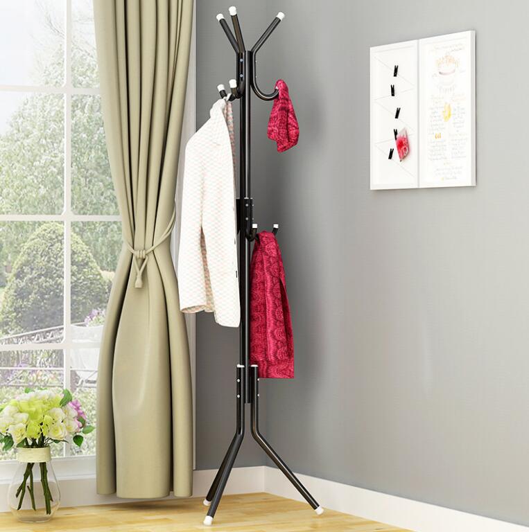 Perchero de metal piel con 9-12 ganchos para ropa, Perchero de abrigo con árboles, bolso, bufanda, gorra sombrero