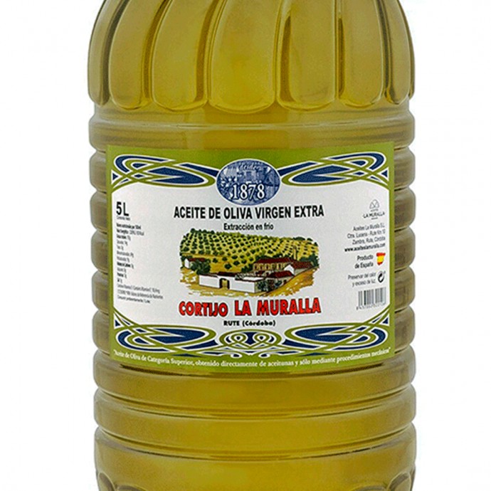 Aceite de Oliva Virgen Extra - Hojiblanca - Garrafa 5 Litros – Extracción en frío – Olivar Tradicional