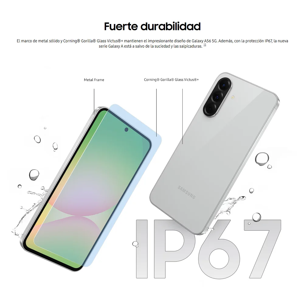 Smartphones Samsung Galaxy A56 5G Octa-Core 6,7 polegadas 120Hz 50MP Câmera IP67