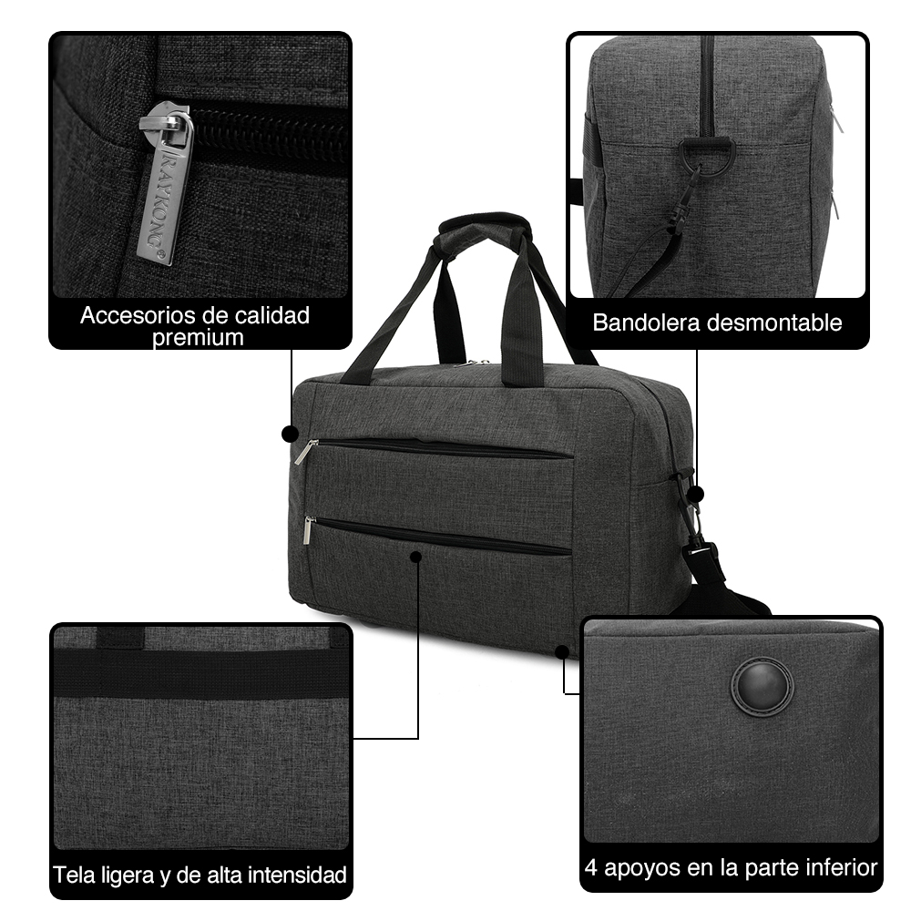 Bolsa de cabina Ryanair 40x20x25 cm 10kg equipaje de mano bolso de cabina Vueling de tela impermeable