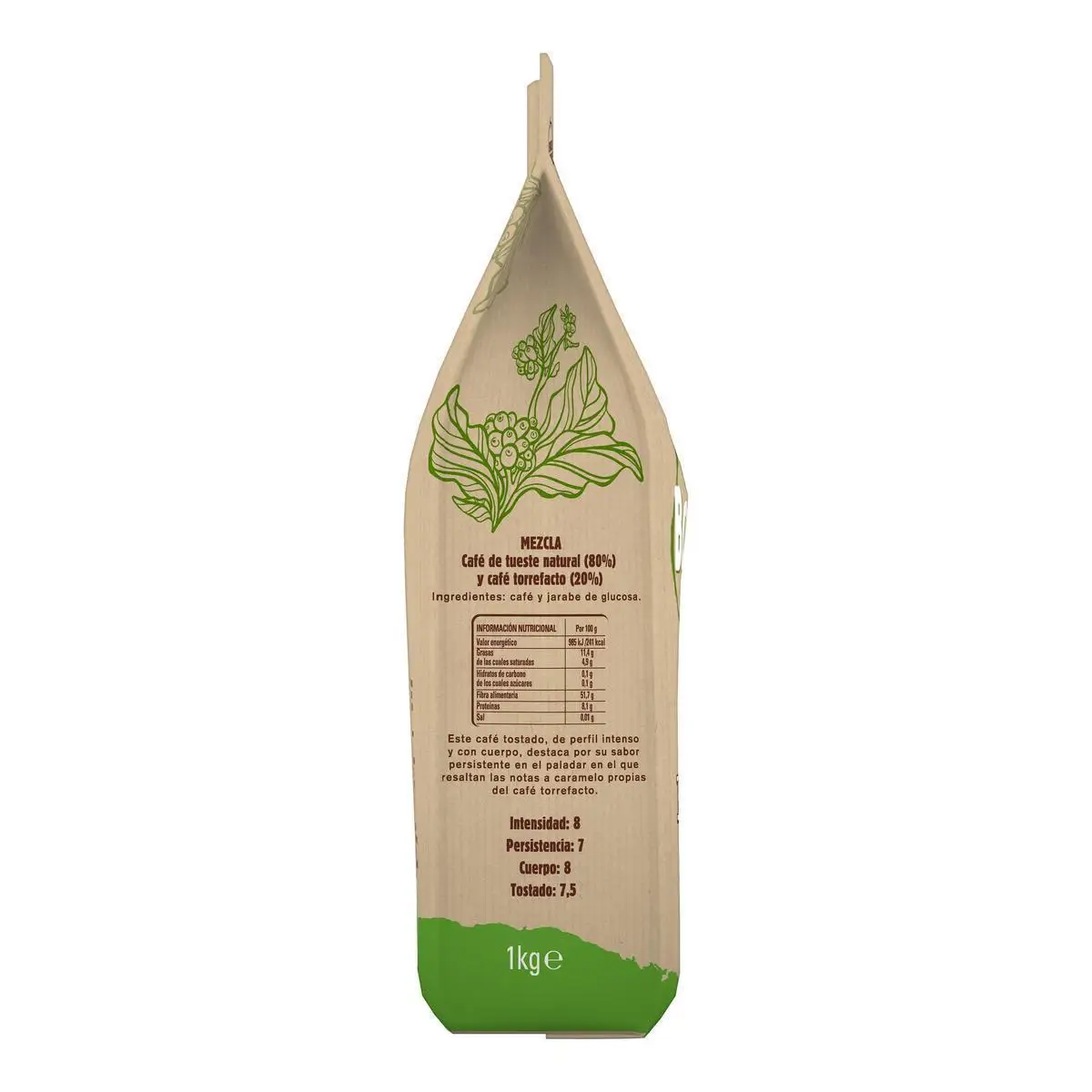 Bonka Café Tostado en Grano para Hostelería Mezcla - 1kg | Sabor Auténtico en Cada Taza - Pack de 3 Unidades