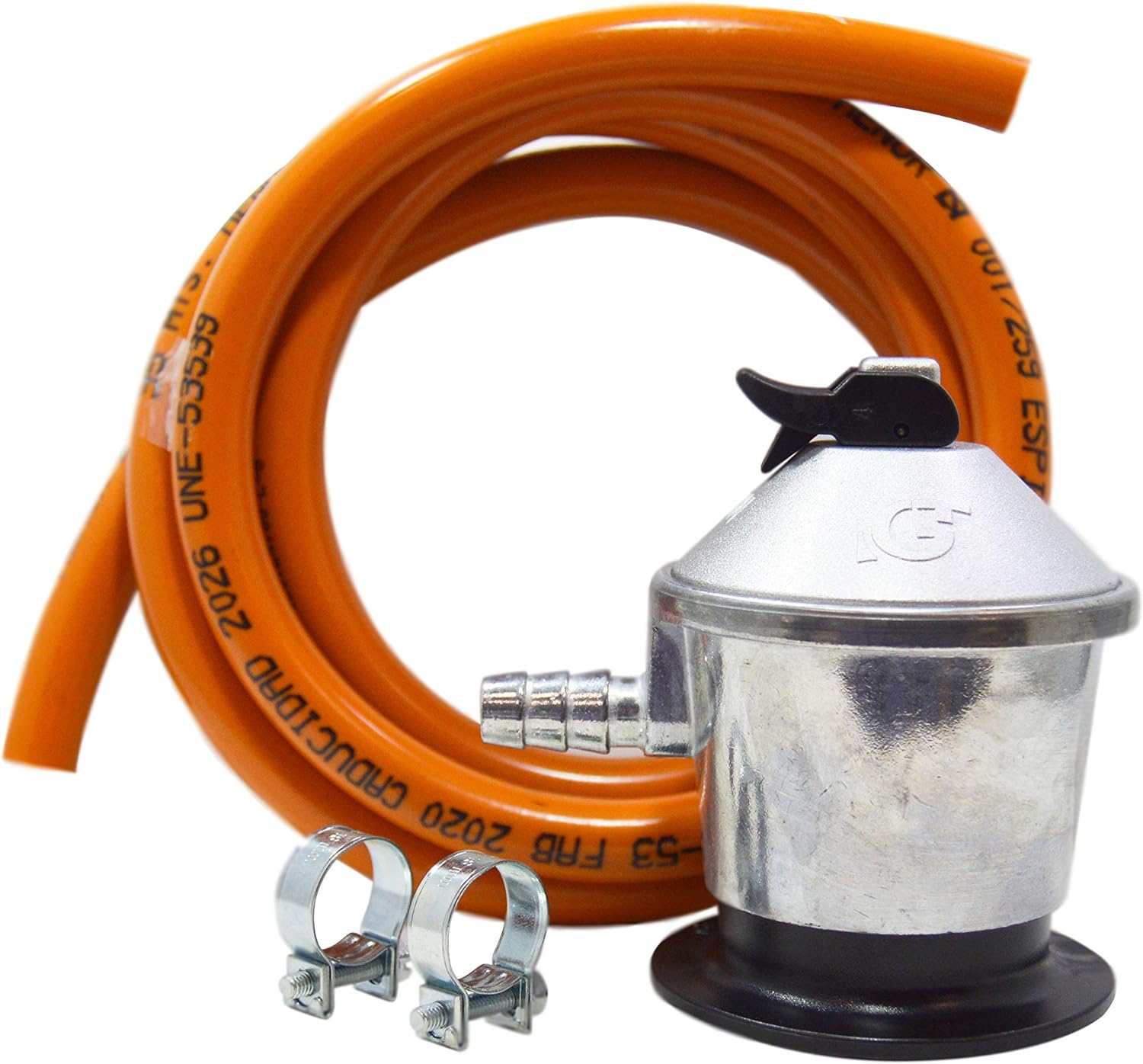Kit Regulador FA Gás Butano + Borracha 1,5m + Agrafos