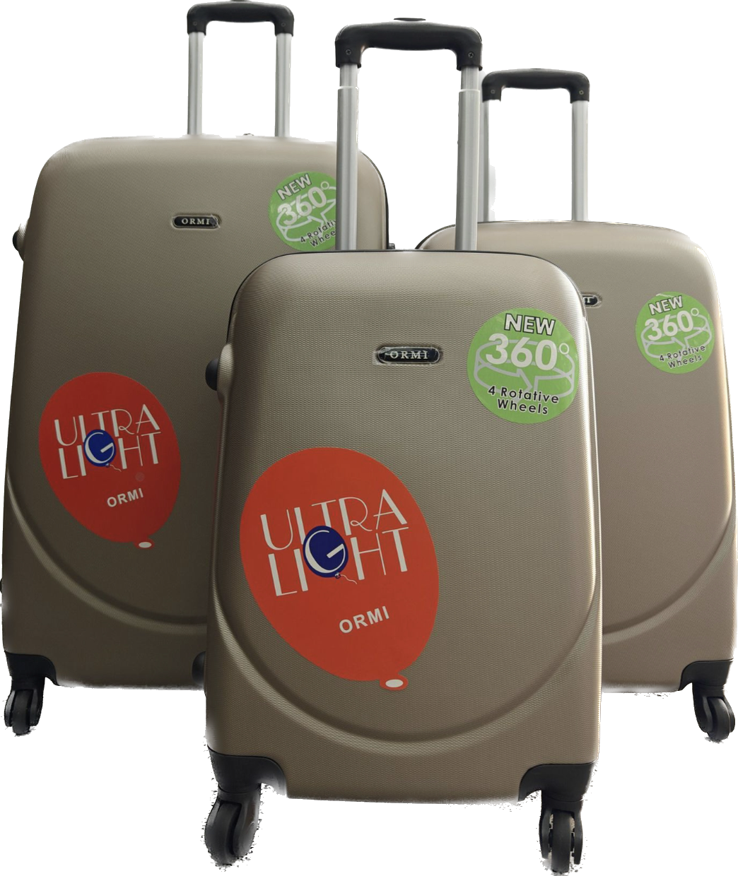 Maletas rígidas de alta capacidad con 4 ruedas giratorias 360° y cerradura de combinación numérica - Marca Om Home