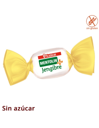 CARAMELOS MENTOLIN JENGIBRE SIN AZUCAR BOLSA 1KG.