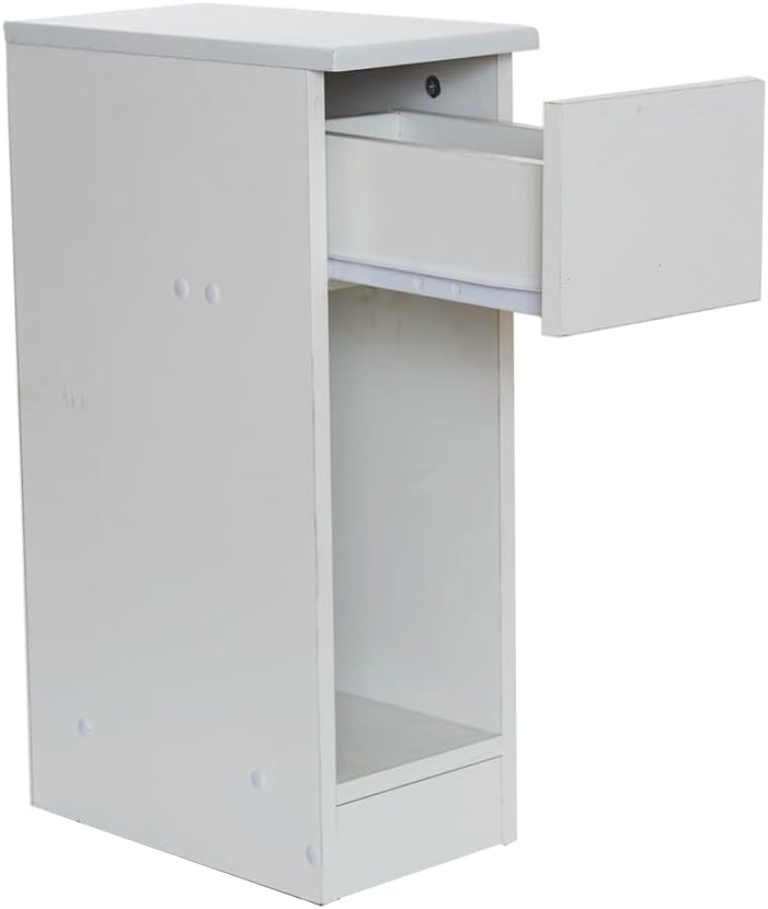 DUPI Mesita de Noche Estrecha Slim para Espacios reducidos. Optimiza el Almacenamiento y Ofrece funcionalidad