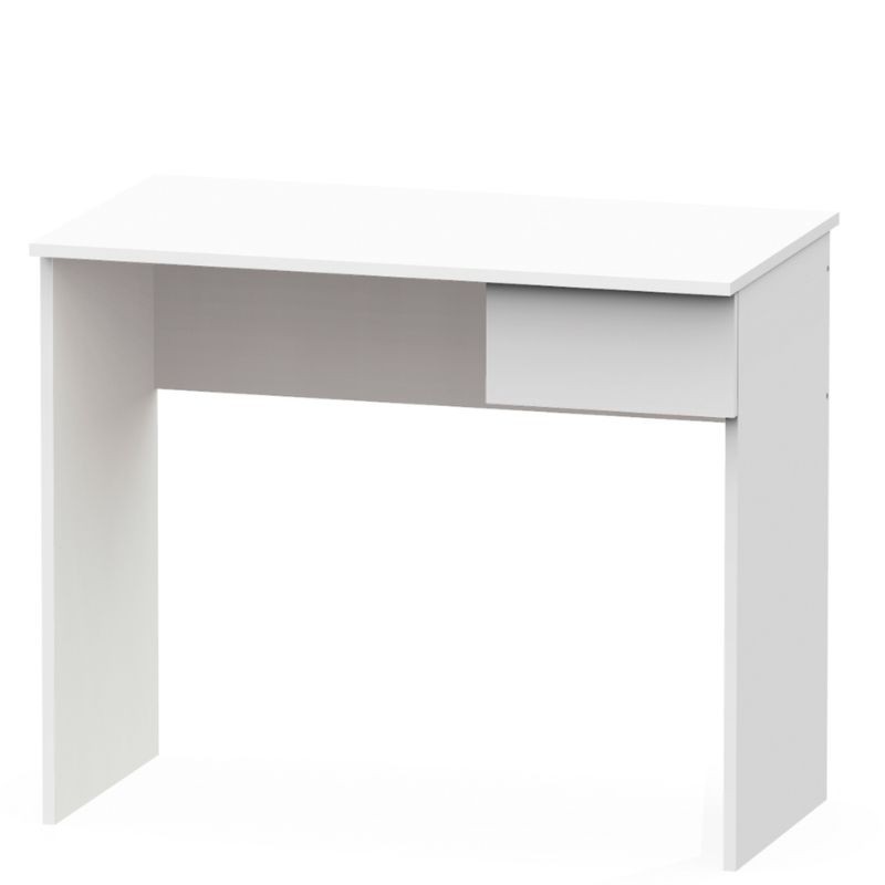 Miroytengo Escritorio con Cajón Turín Color Blanco Mate 90x75x50 cm