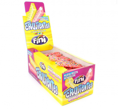 MAXI CRUJITOS VIDAL 75 UNDS - Palos de Nubes Recubiertas de Chocolate - Sabor Fresa y Plátano