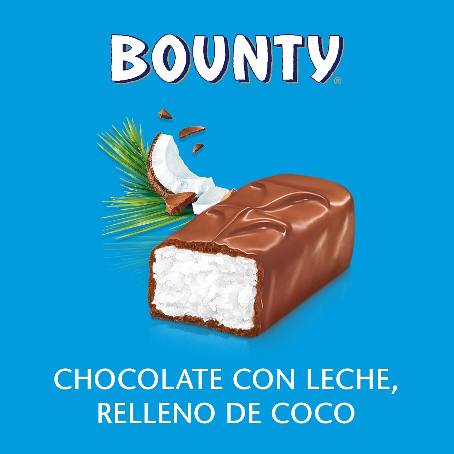 BOUNTY 24x57gr - Chocolatina Rellena de Coco - Caja de 24 Unidades