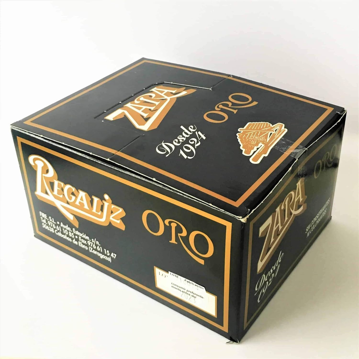 Regaliz Zara Oro - 75 Barritas - Regaliz Zara Fire Oro - Barritas de regaliz