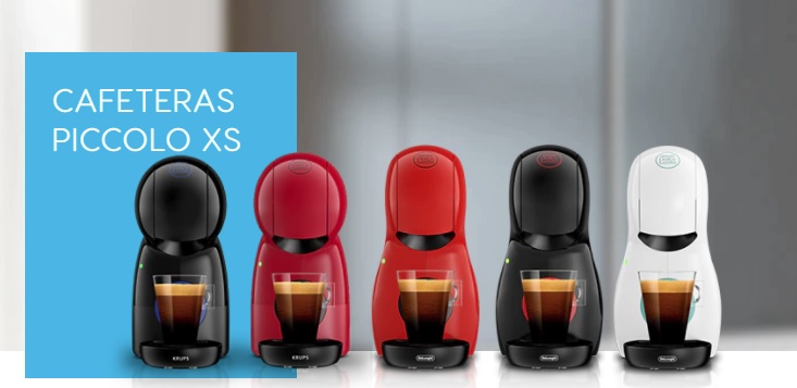 Cafetera  Dolce Gusto KRUPS Piccolo XS  NEGRA, Máquina de café en cápsulas, KP1A3B