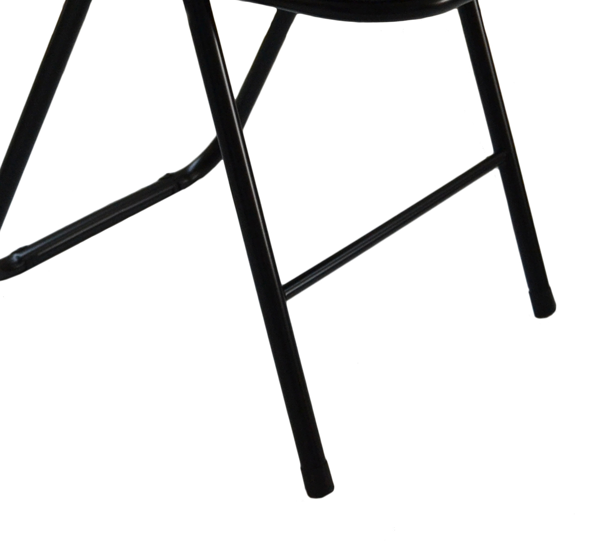 DUPI Silla Plegable Metal Acolchada Negra Piel Sintética (Pack de 6 Unidades)