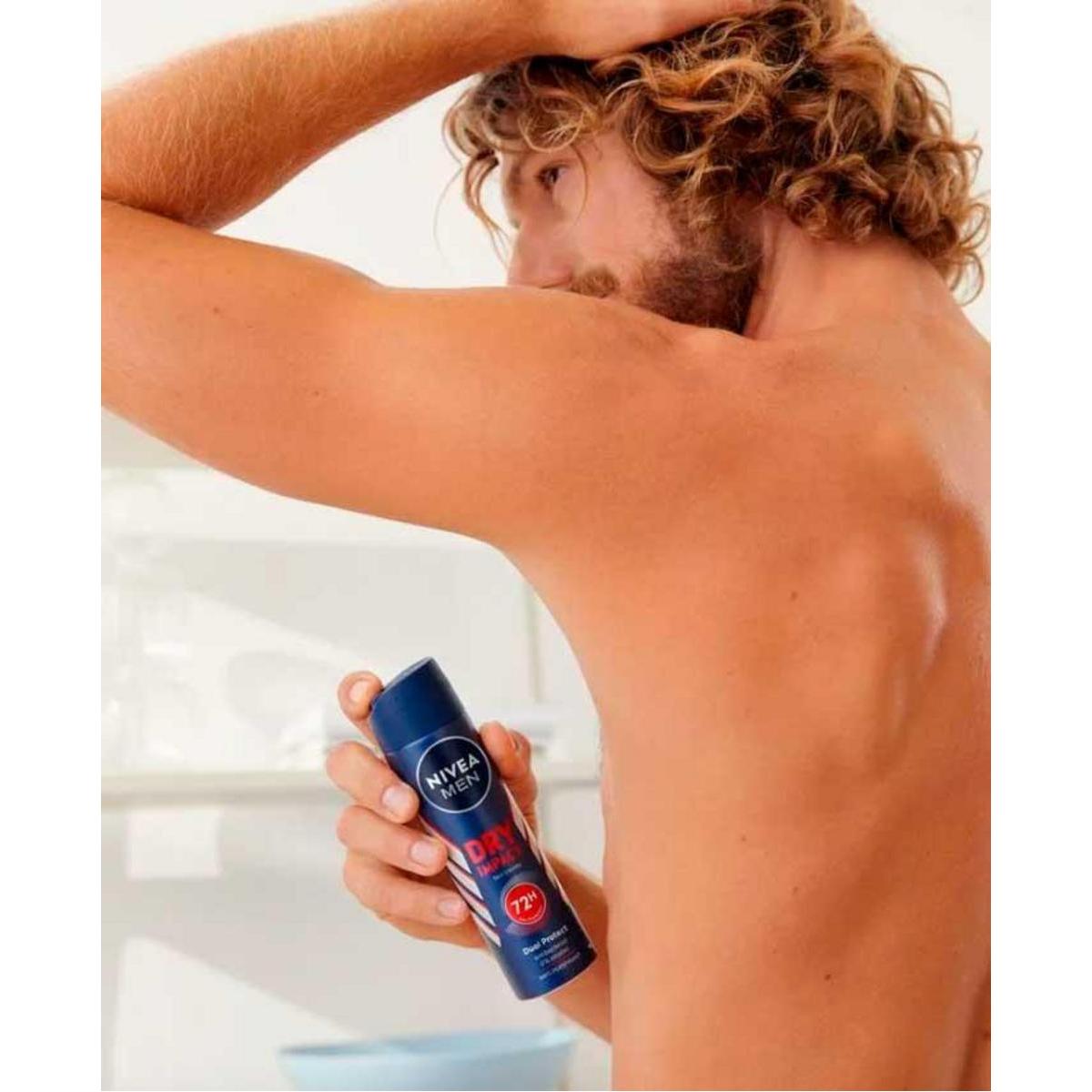 NIVEA MEN Pack ahorro - Dry Impact Spray Desodorante para hombre 200ml x 6 unidades