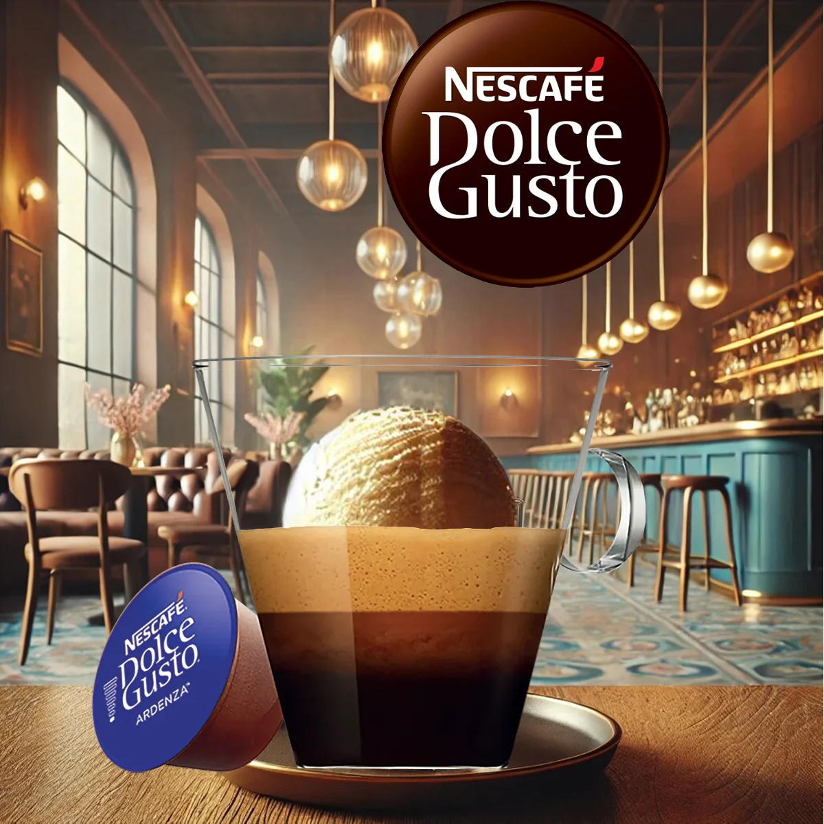 Dolce Gusto - Pack Especial Ristretto Ardenza (144 Unidades) | Café Espresso Intenso con Notas a Pimienta y una Cremosa Capa Dorada. Desata Toda la Fuerza de un Espresso que Transforma Cada Sorbo en una Experiencia Única